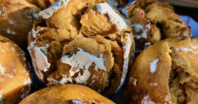Projekt Brötchentüte: Süßkartoffel-Pecan-Brötchen